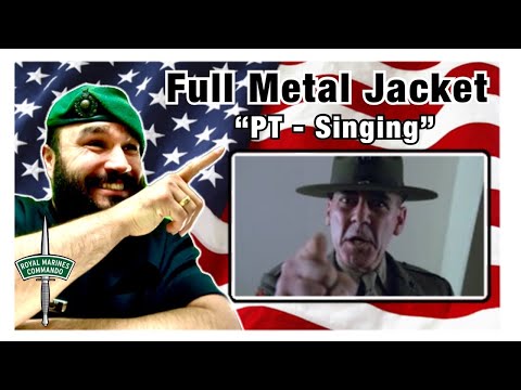 Full metal jacket - PT Singing Scene (Royal Marine Reacts) Mini Clip 2
