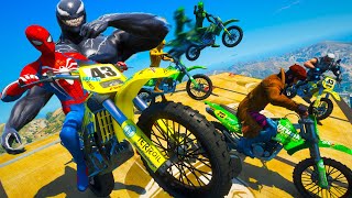 GTA Legacy 3 níveis na rampa com Super-heróis Carros e Motos Adventures of Spider-Man and Friends