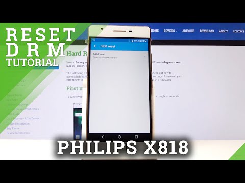 How to Delete All DRM Data on Philips X818 - DRM Licences