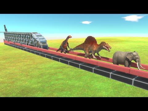 ARBS Jet Train Crash - Animal Revolt Battle Simulator
