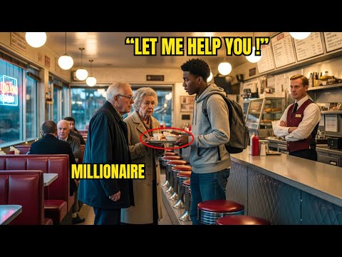 Black Boy Sacrificed His Meal for an Old Couple’s — Next Day, a Millionaire Knocked on His Door