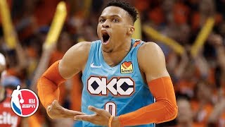Russell Westbrook - Oklahoma City Thunder - Damian Lillard - Portland Trail Blazers