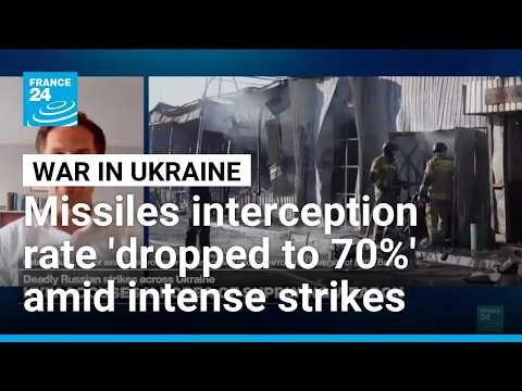 Russian missiles interception rate in Ukraine dropped from 90% back in March to 70%, expert says