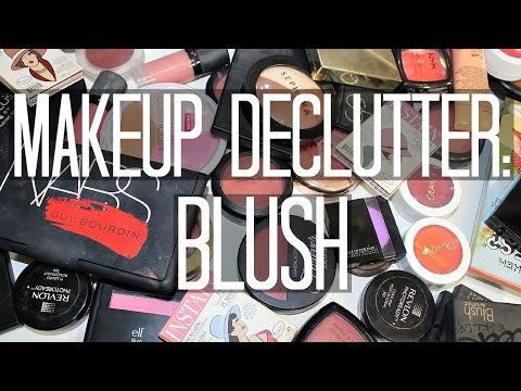 Makeup Declutter: Blush (SO MUCH BLUSH) |samantha jane Video