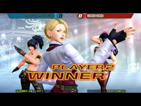 Summer Jam X KOFXIV Teams Guiseppe Sucks vs Rocio