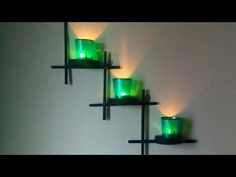 Wall Mounted Candle Holder | Unique Craft | #WallDecor | Handcrafted Craft | By Punekar Sneha Video
