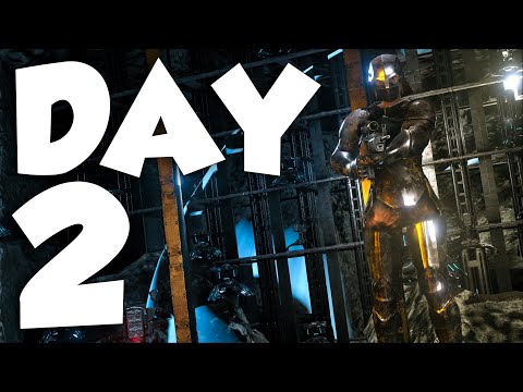 INSANE TEK Progression on OIL CAVE DAY 2 - ARK PVP