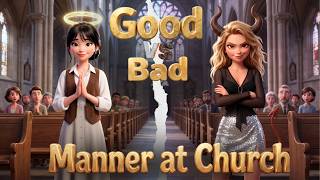 ⛪😱 GOOD vs BAD MANNERS in CHURCH! 🙏 | Easy English Listening Story (A2) Version 2