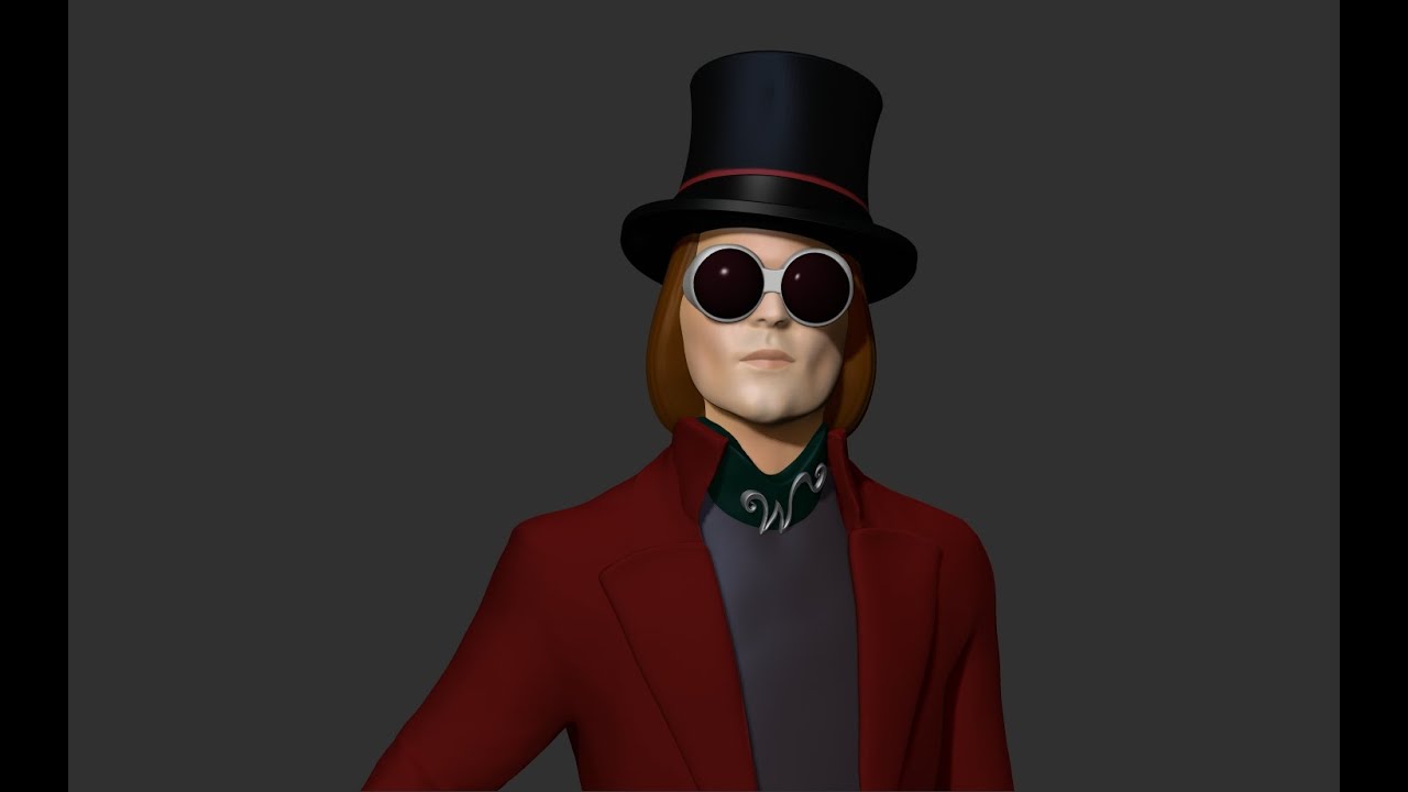 Willy Wonka Modelo de impresión 3D