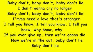 Gwen Stefani -  Baby don&#39;t lie (Lyrics Music Video)