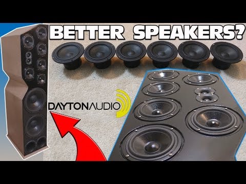 IMPROVING Home Theater Speakers w/ 5" Dayton Audio Mids & Custom Homemade Speaker Tower Projects