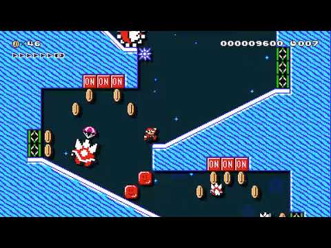 Super Mario Maker 2 Spiny Snowfall (20s)