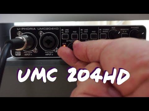 Behringer U-PHORIA UMC 204HD  Interface walkthrough