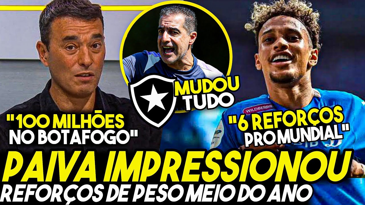 ESQUENTOU! BOTAFOGO AGILIZA pra FECHAR! 100 MILHÕES na CONTA e RENATO PAIVA DEIXOU TODOS CHOCADOS
