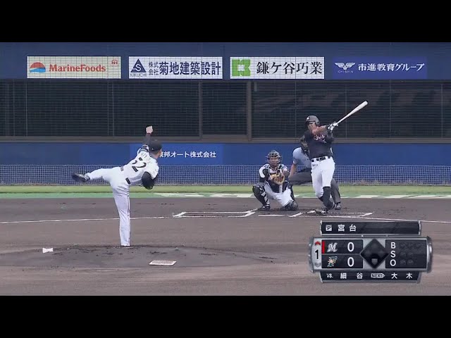【ファーム】驚き!! マリーンズ・細谷が2試合連続初球先頭打者HR!! 2018/7/26 F-M(ファーム)
