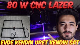 Cnc Lazer Makinası Nasıl Yapılır 80W - Evde K�