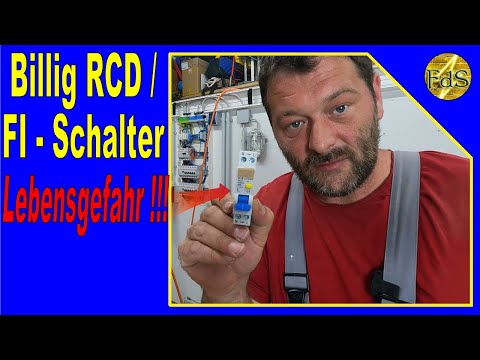 RCD - FI Schalter im  Test / Billig RCD sind Lebensgefährlich ! Fehlerstromschutzschalter