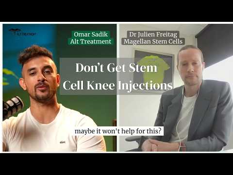 Who is a bad candidate for stem cell knee injections explained by Associate Professor Dr Julien Freitag