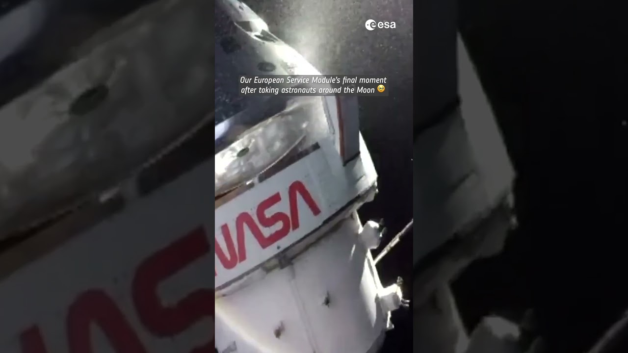 Our European Service Module’s final moment 🥹