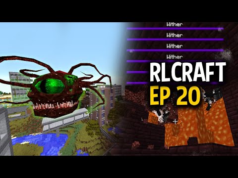 J'affronte 10 WITHER en MÊME TEMPS, Lost cities dimension | Minecraft RLCraft FR| Let's Play Ep 20