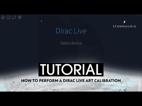 StormAudio - How to perform a Dirac Live ART calibration