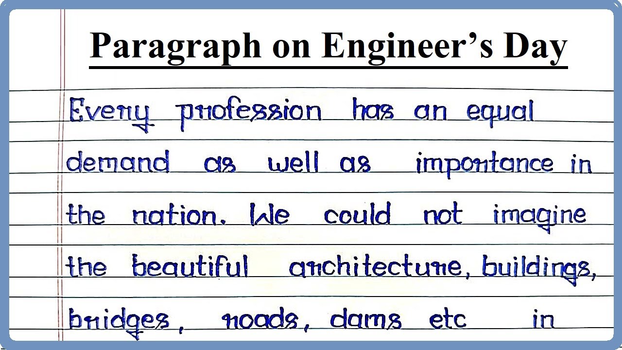 Paragraph on National Engineer’s Day in English | Paragraph on Engineers Day | Engineers Day