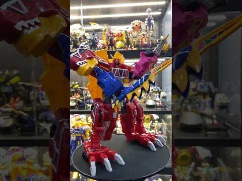 Dino Charge Megazord Tri-Stego Formation Full Action #powerrangers #dinocharge #dx #kyoryuger #toys