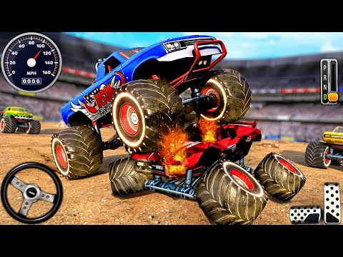 Monster Truck Derby Racing Stunt - Extreme Car Crash Demolition Truck 3D : Android Gameplay #2