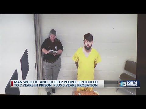 Man who struck and killed two on K-96 sentenced to prison