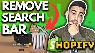 How To Remove Search Bar In Shopify