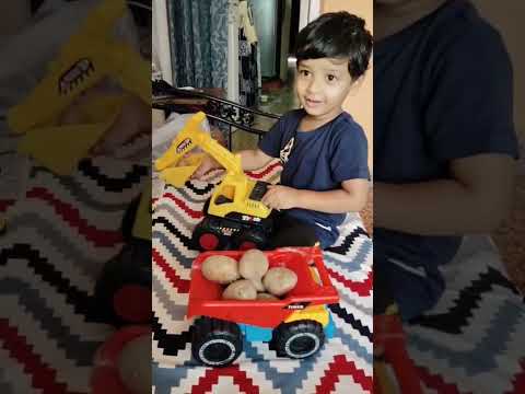 JCB car toy, Crane, Dump truck rescue Dinosaurs - shreeansh Shende - for kids