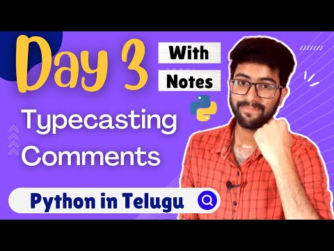 Python Type Casting Tutorial In Telugu Python Course In Telugu