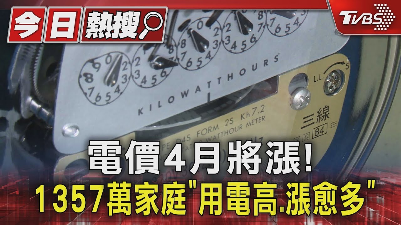 電價4月將漲! 1357萬家庭「用電高、漲愈多」