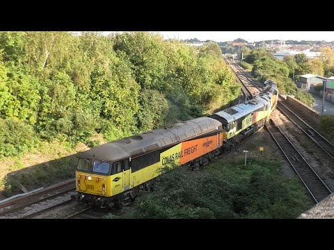 56049 + 66849 + 70813 + 70803 Colas Convoy @ Nrth Som Jct , 17-10-21