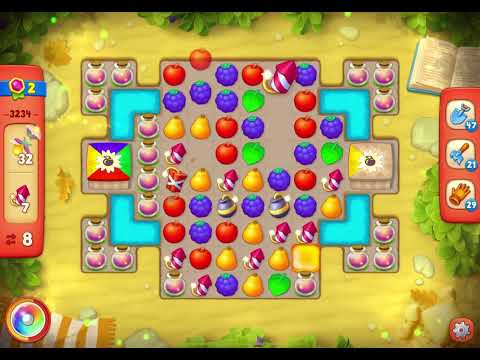 GardenScapes Level 3234 no boosters (13 moves)