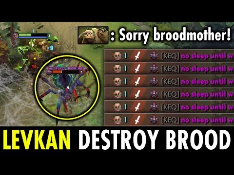 LEVKAN PUDGE 1v1 vs Broodmother OFFLANE!! OMG This is How LEVKAN Destroy Broodmother   Genius Pudge