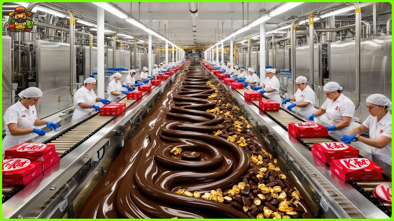 Kit-kat Mega Factory: How They Process Millions Of Kit-kat With Modern Technology