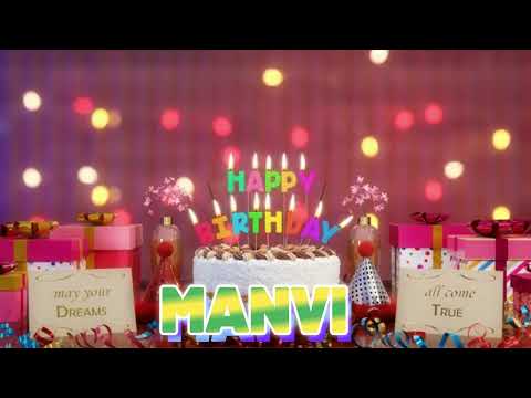MANVI Happy Birthday Song with Names 🌟 Happy Birthday to You