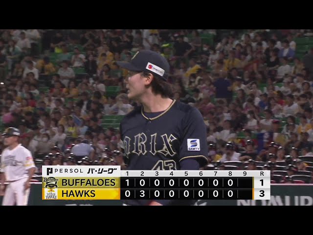 【8회 뒤】바파로즈·마에유 바쿠토 이번 시즌 첫 등판으로 1이닝을 무실점으로 억제하는 호투!! 2024년 8월 27일