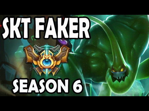 SKT T1 Faker Zac vs Graves Jungle Ranked Challenger Korea