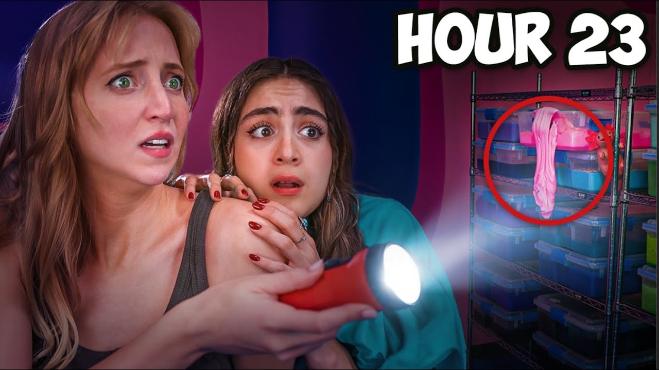 We Survived 24 Hours in a Slime Factory!