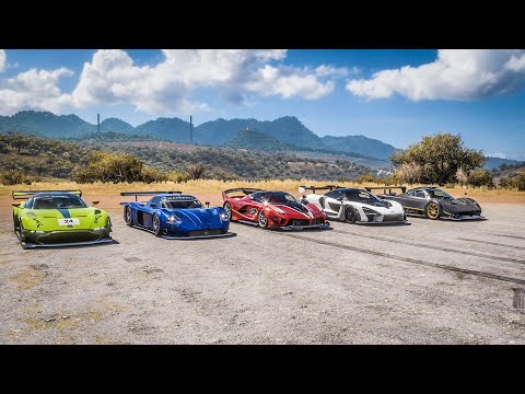 Forza Horizon 5 Drag race: FXXK Evo vs McLaren Senna vs MC12 Corsa vs Zonda R vs Vulcan AMR Pro