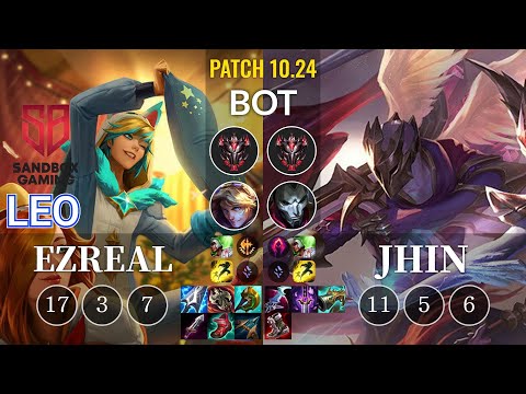 SB Leo Ezreal vs Jhin Bot - KR Patch 10.24