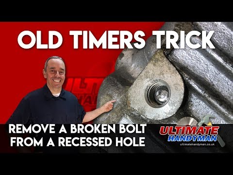 How to remove a broken bolt in a deep hole | remove broken bolt in recessed hole