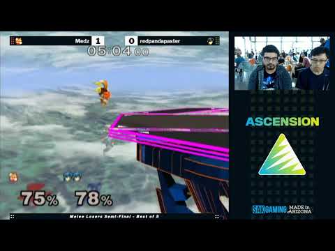Ascension VII Melee Losers Semis - Medz (Fox) vs redpandamaster (Marth)
