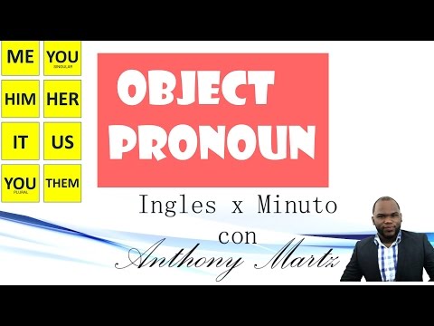 Object pronouns / pronombres objetivos by Anthony Martz