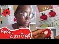 Felt Apple Earrings Tutorial | Felt Jewelry