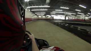 preview picture of video 'Extreme Indoor Kart Racing First Race Captured with GoPro Hero 3'