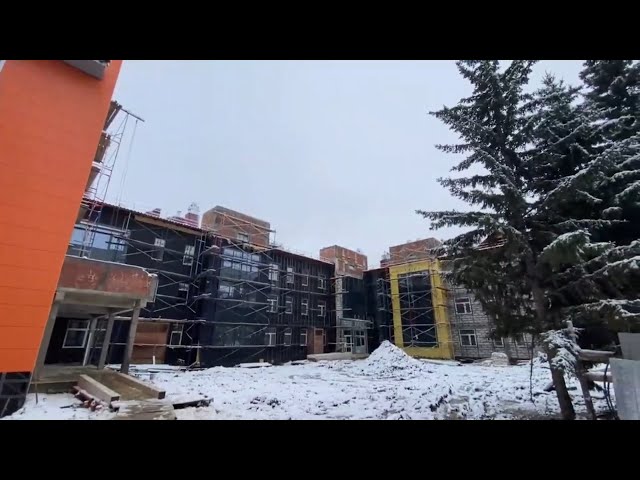 В рабочем поселке Маркова под Иркутском идет строительство двух новых корпусов геронтологического центра