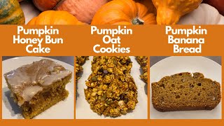 3 Easy Pumpkin Recipes Pumpkin Cake Pumpkin Cookie